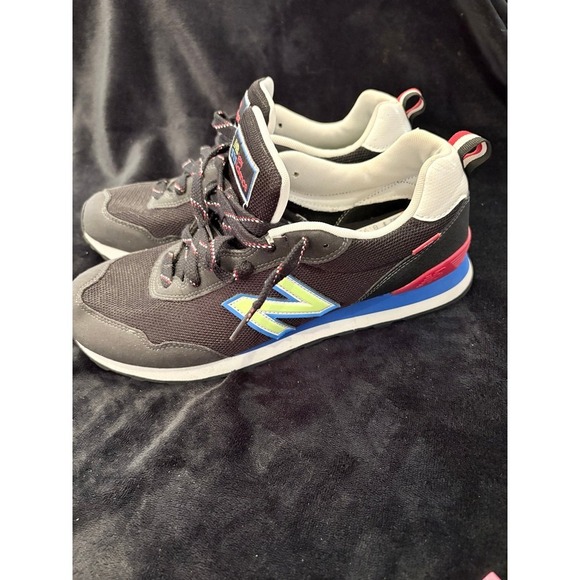 New Balance 515v3 Black Lime Mens Sneakers ML515VB3 Size 10 Low Top Shoes - Picture 4 of 9